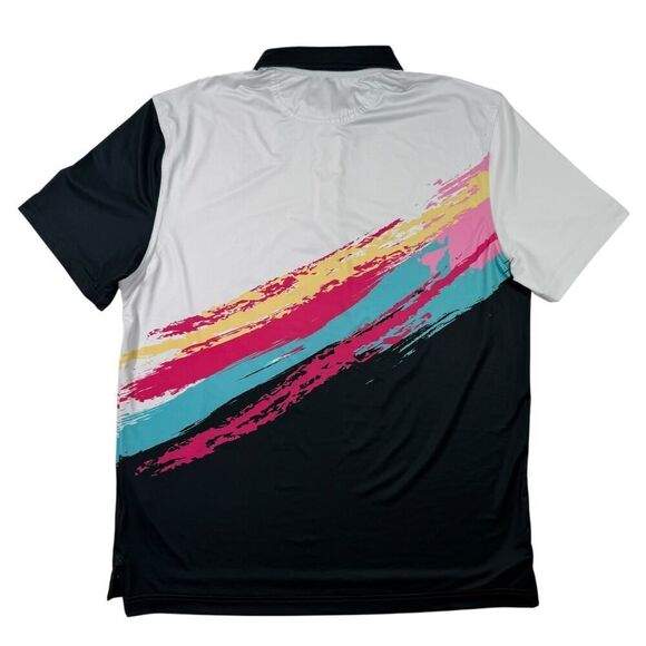 Chubbies Tennis Champ Mens Mens Small Multicolor Short Sleeve Polo Shirt - Picture 8 of 9